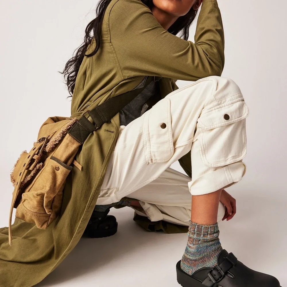 Free People Gray Tahiti Cargo Pants - Picture 5 of 7